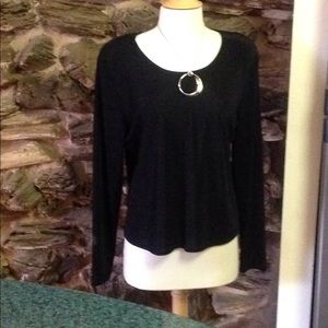 Nina Piccalino Slinky Black Top